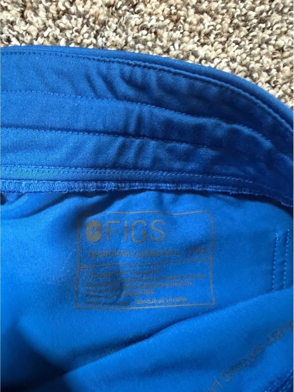 FIGS Women’s Zamora Royal Blue Jogger Scrub Pants Size XXS Petite